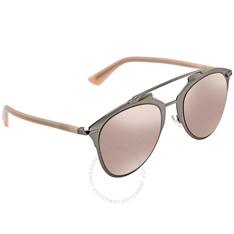 Dior Pink Pilot Ladies Sunglasses DIORREFLECTED XY2/0J 52